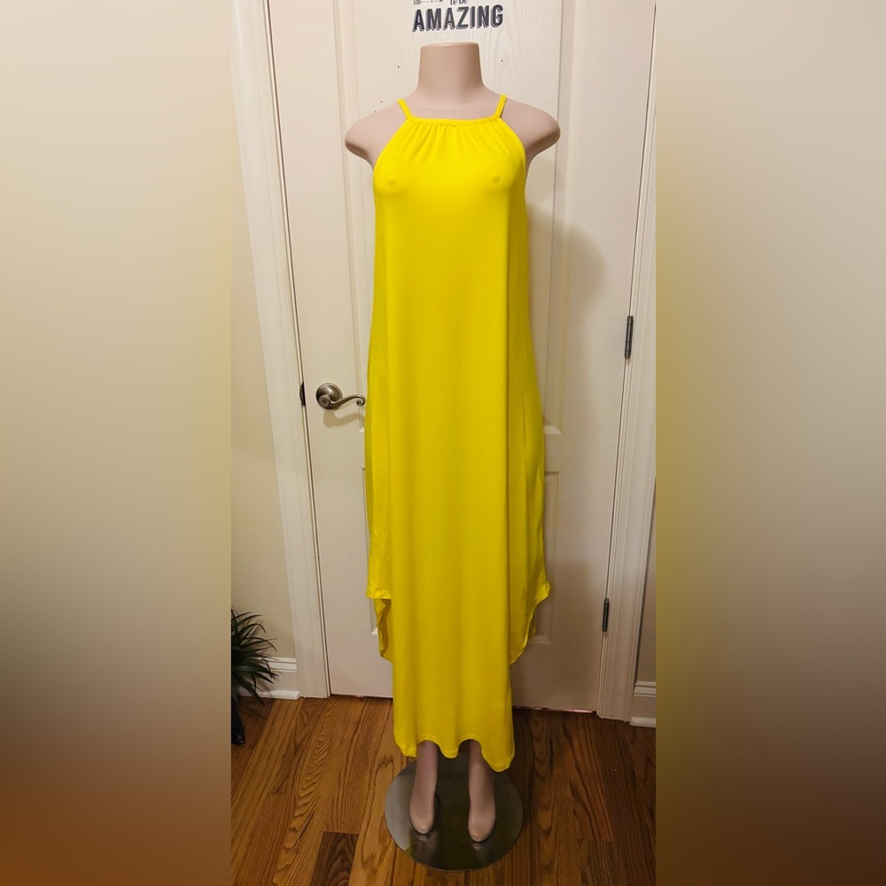 New Look Vibrant Yellow High Low Dress